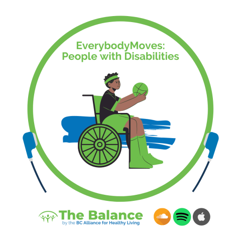 Vector illustration of a person in a wheelchair prepared to throw their basketball into a net.