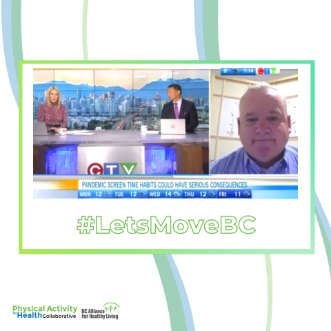 Guy Faulkner is featured in an interview with CTV Morning Live in Vancouver to discuss the #LetsMoveBC campaign